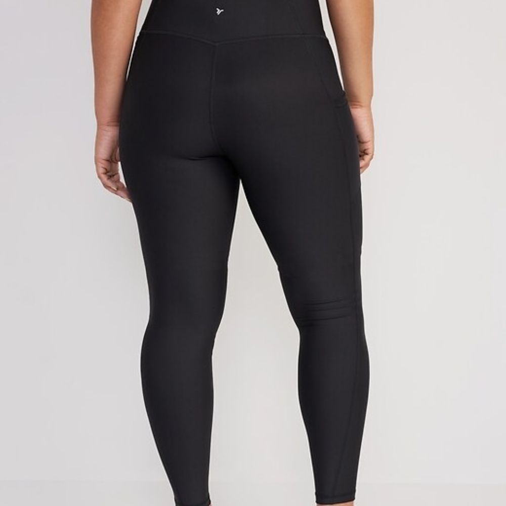 Black High-Waisted Leggings - Picture 2 of 2